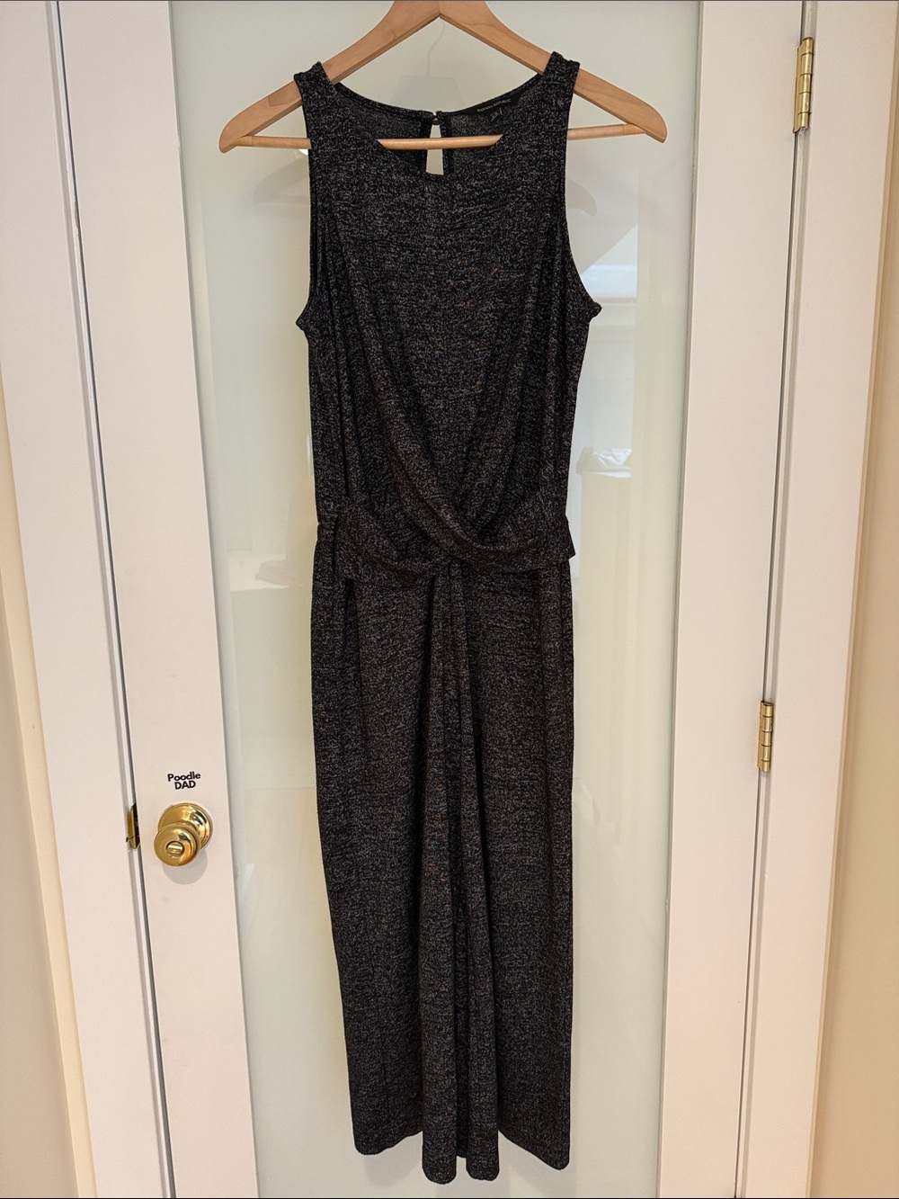 Banana Republic Black Knit Maxi Jumpsuit